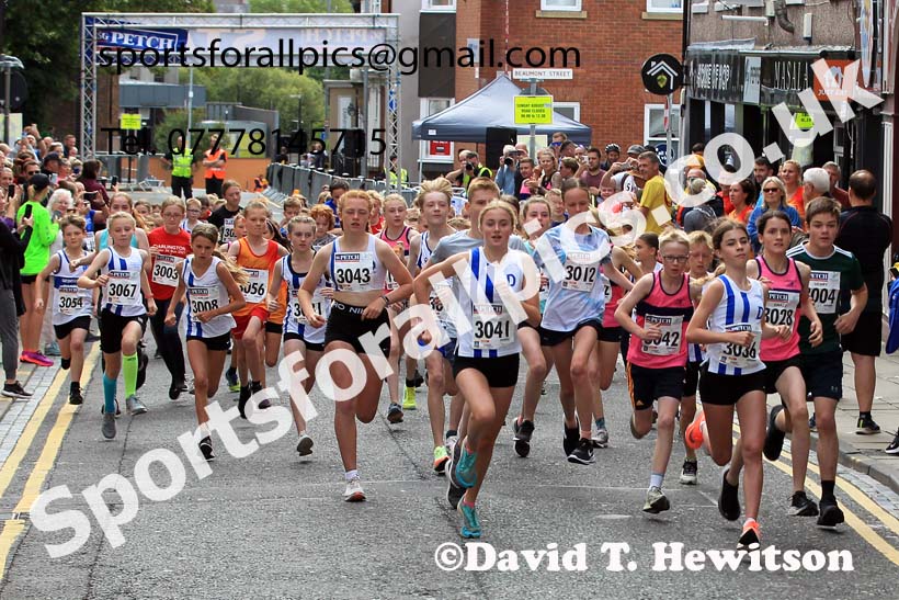 Junior 3k Road Race, 2022 Darlington 10k Road Race, Sunday, Aug. 7th. Photo: David T. Hewitson/Sports for All Pics